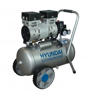 Compresor Silencioso Hyundai HYAC24-1S con tanque de 24L
