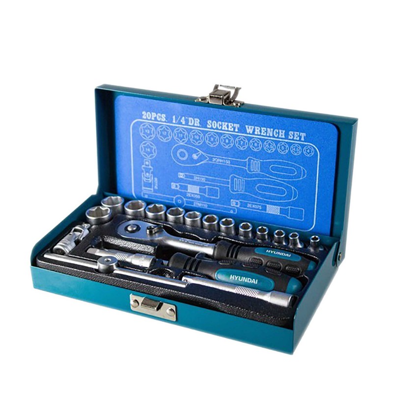 Kit de Herramientas Profesionales Hyundai K-20  20 piezas