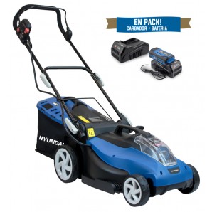 Cortacesped eléctrico con batería Hyundai LM3801-58V, jardín, hogar.