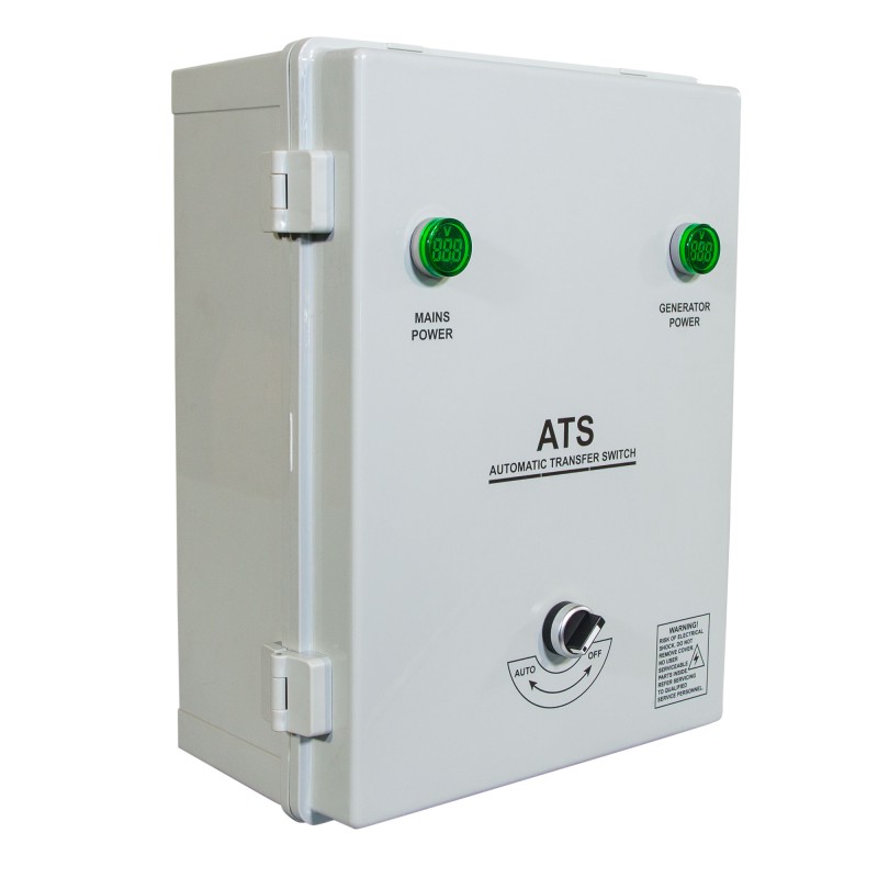 ATS Box para generadores, conmutador eléctrico 3.000 RPM. ATS12-3P