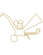 Astilladoras de madera a gasolina HYUNDAI